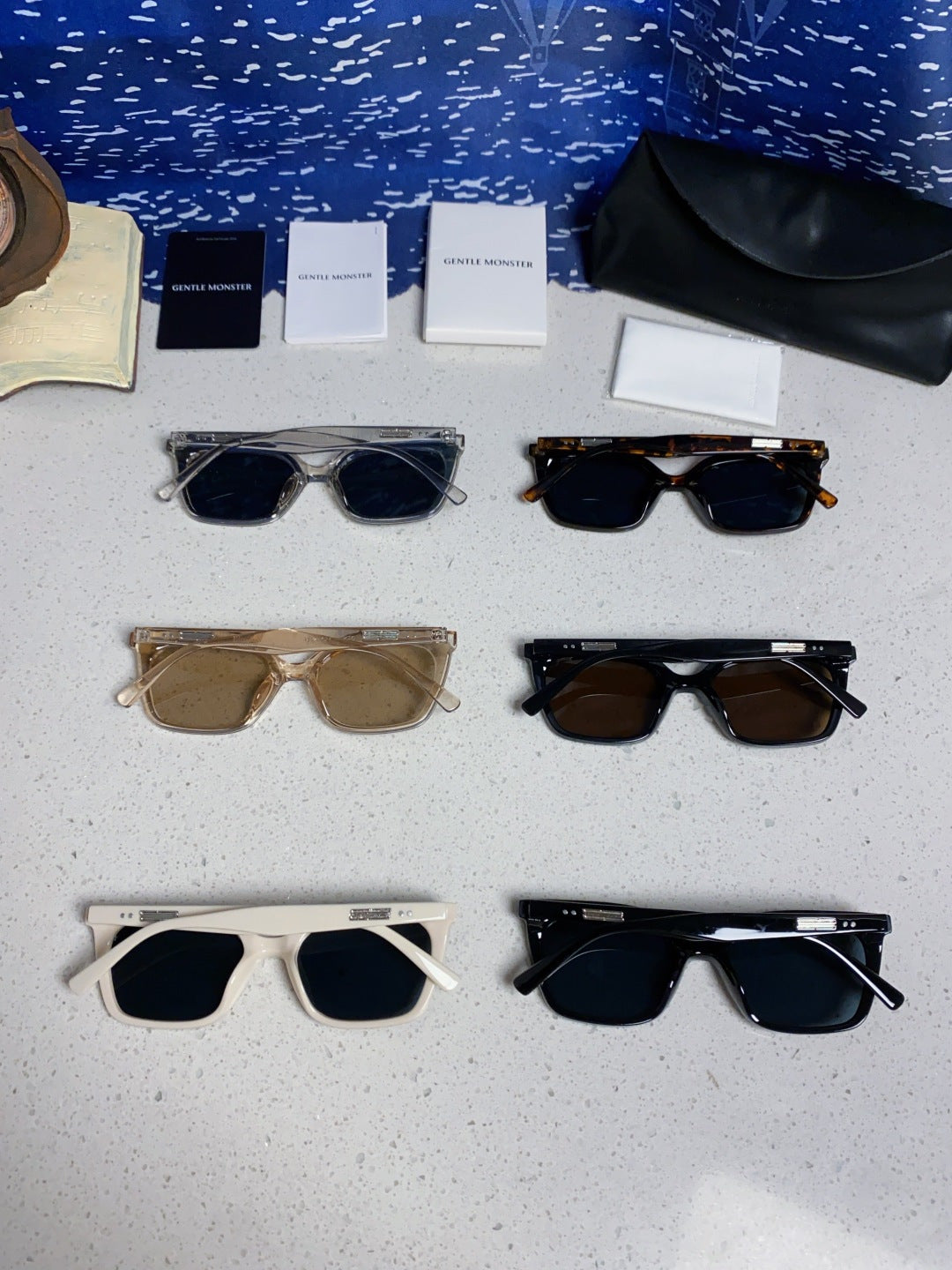 Gentle Monster MONDO Square Black Lens Sunglasses for Men & Women - 358895 - detail image 11