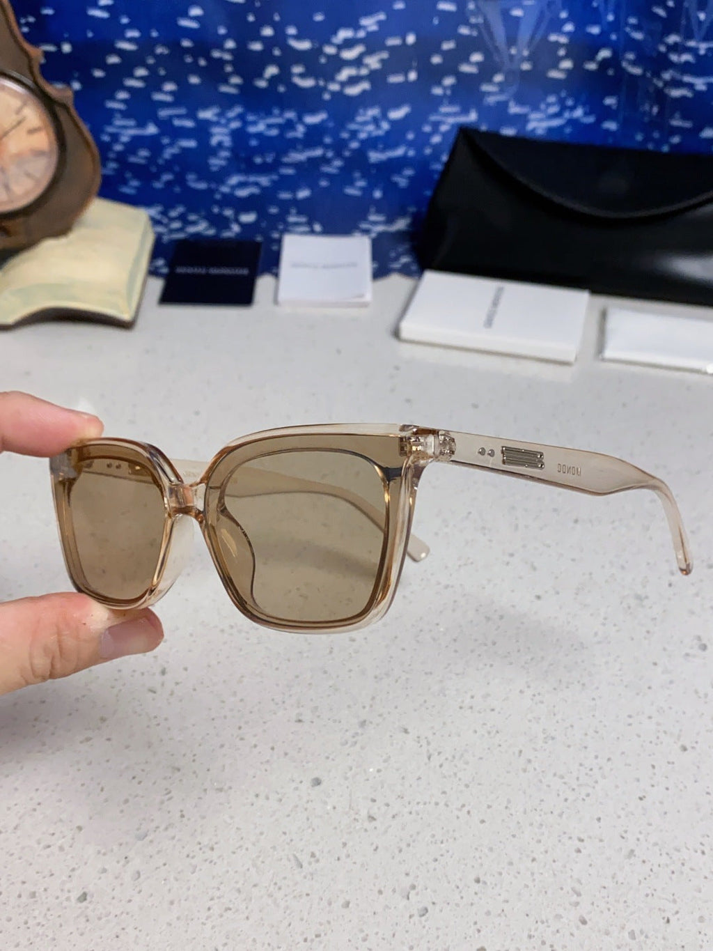 Gentle Monster MONDO Square Brown Lens Sunglasses for Men & Women - 488065 - detail image 6