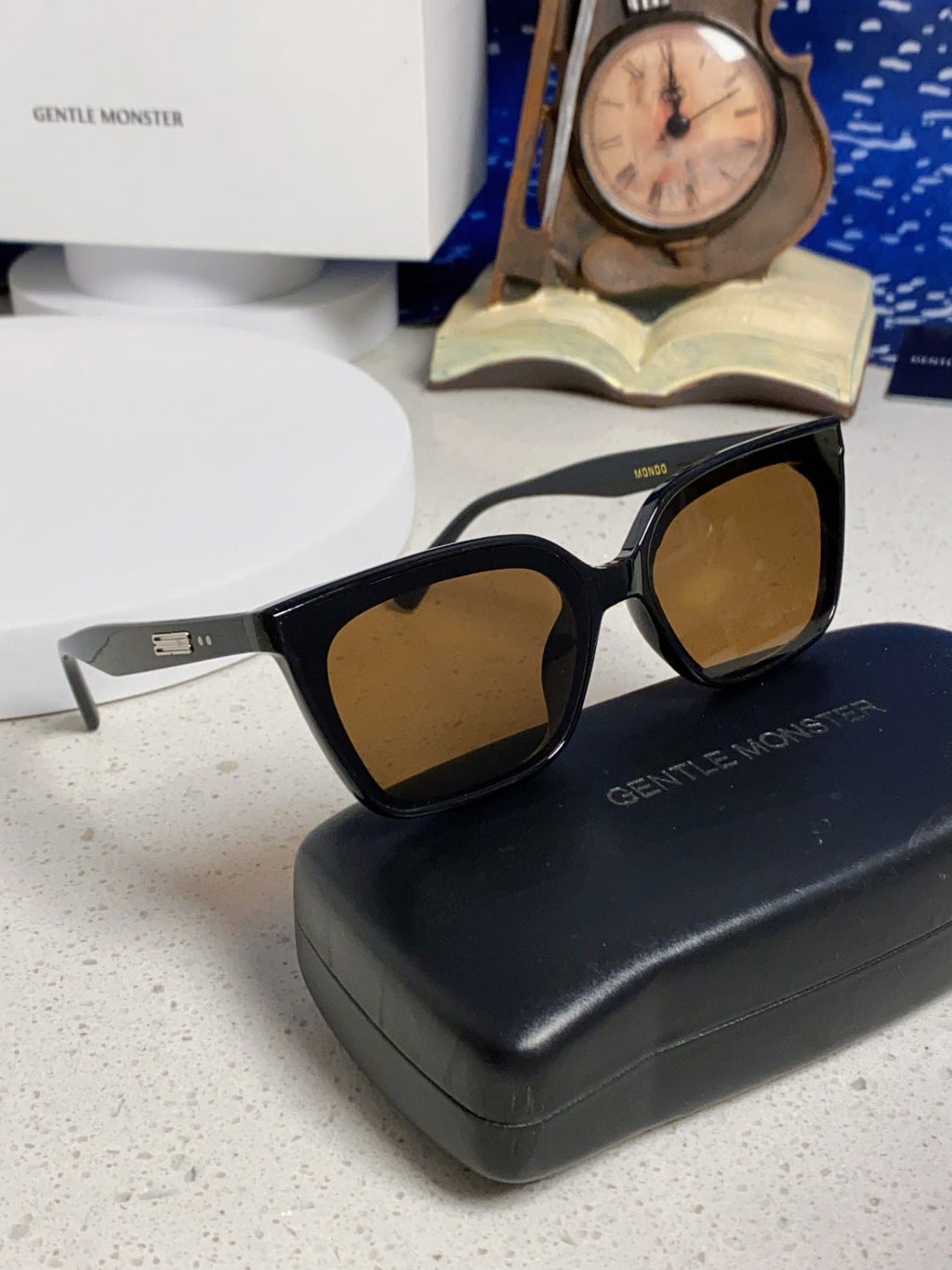 Gentle Monster MONDO Square Brown Lens Sunglasses for Men & Women - 358894 - detail image 10