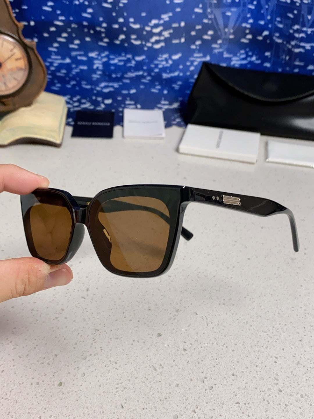 Gentle Monster MONDO Square Brown Lens Sunglasses for Men & Women - 358894 - detail image 6