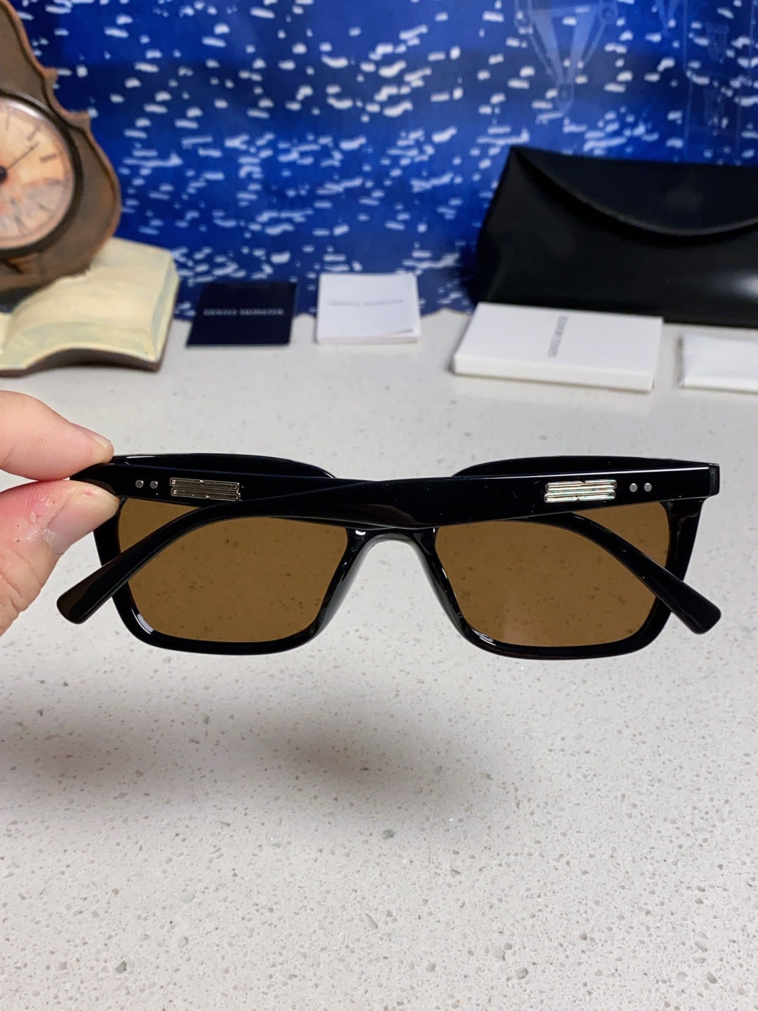 Gentle Monster MONDO Square Brown Lens Sunglasses for Men & Women - detail image 5