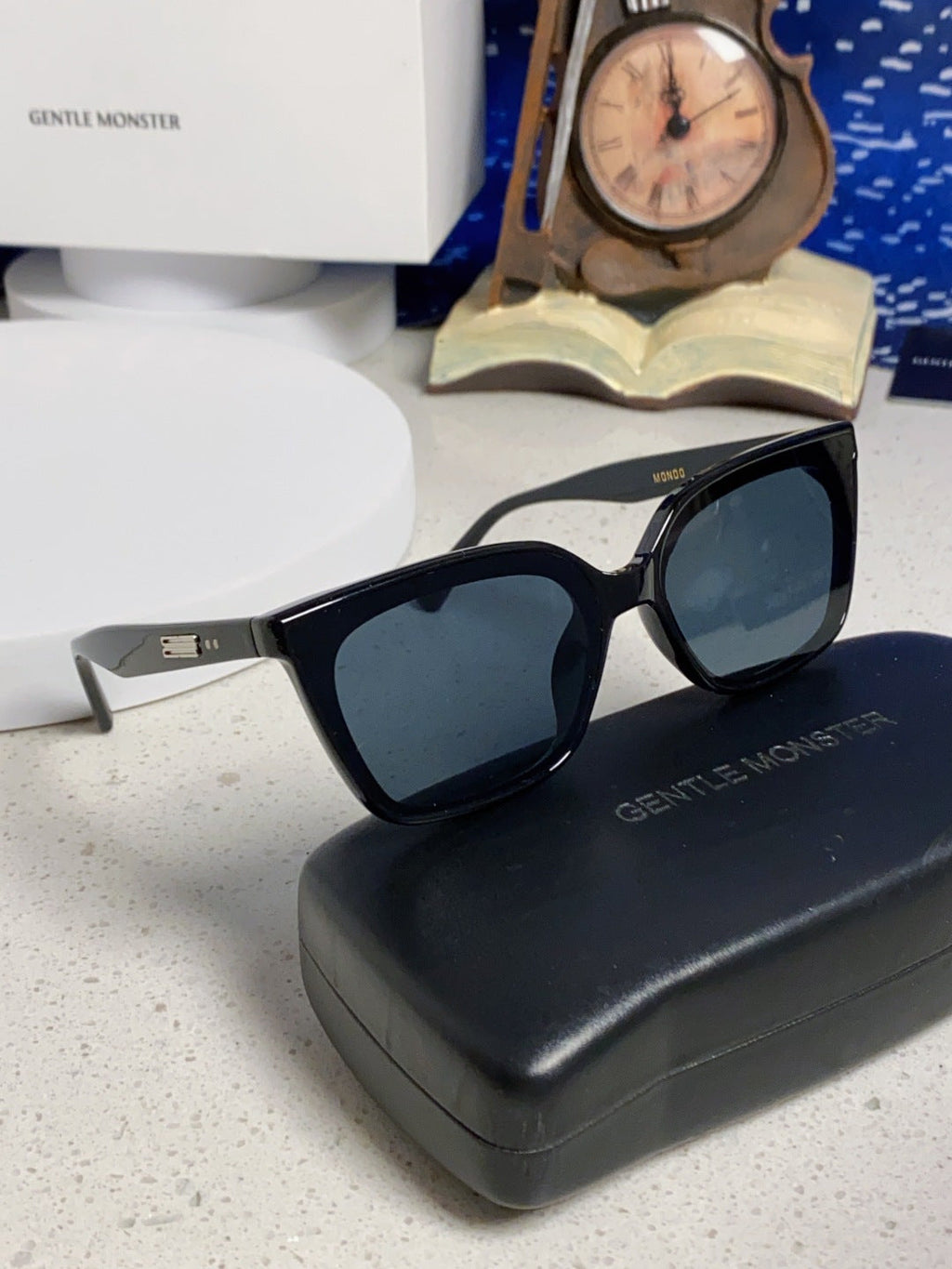Gentle Monster MONDO Square Black Lens Sunglasses for Men & Women - 358895 - detail image 10