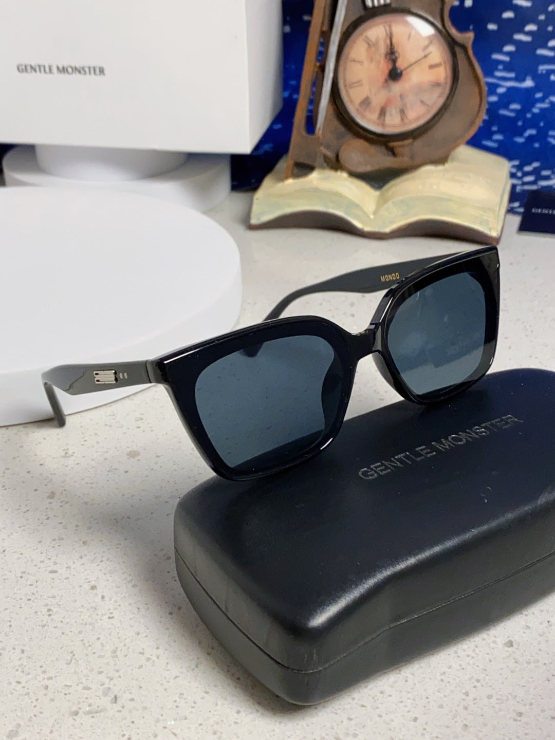 Gentle Monster MONDO Square Black Lens Sunglasses for Men & Women - 358895 - detail image 10