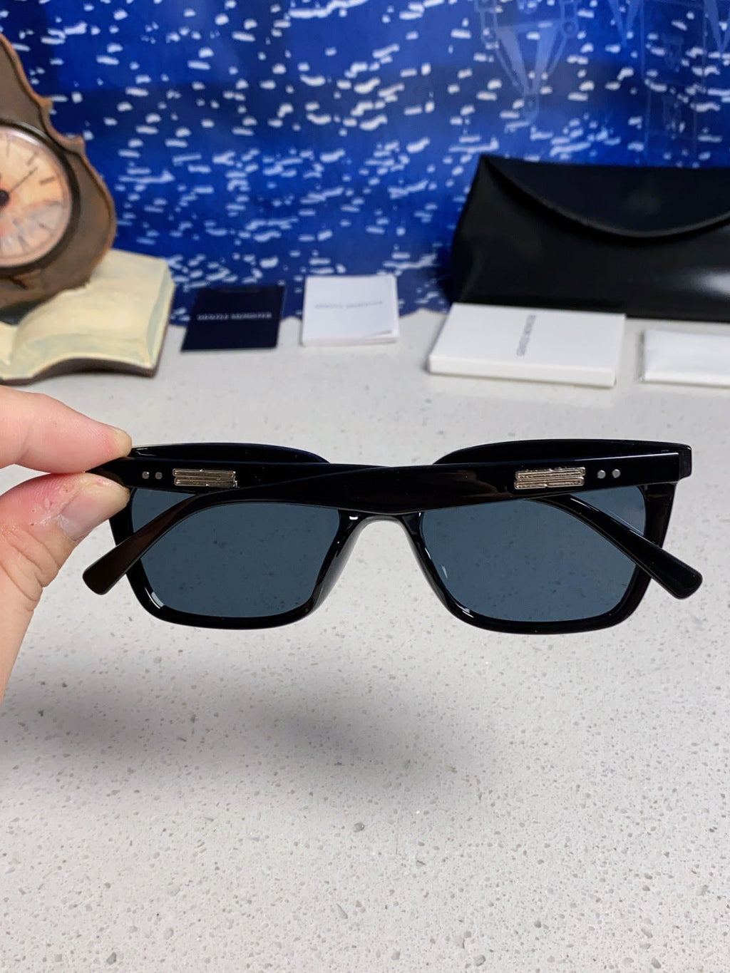 Gentle Monster MONDO Square Black Lens Sunglasses for Men & Women - 358895 - detail image 5