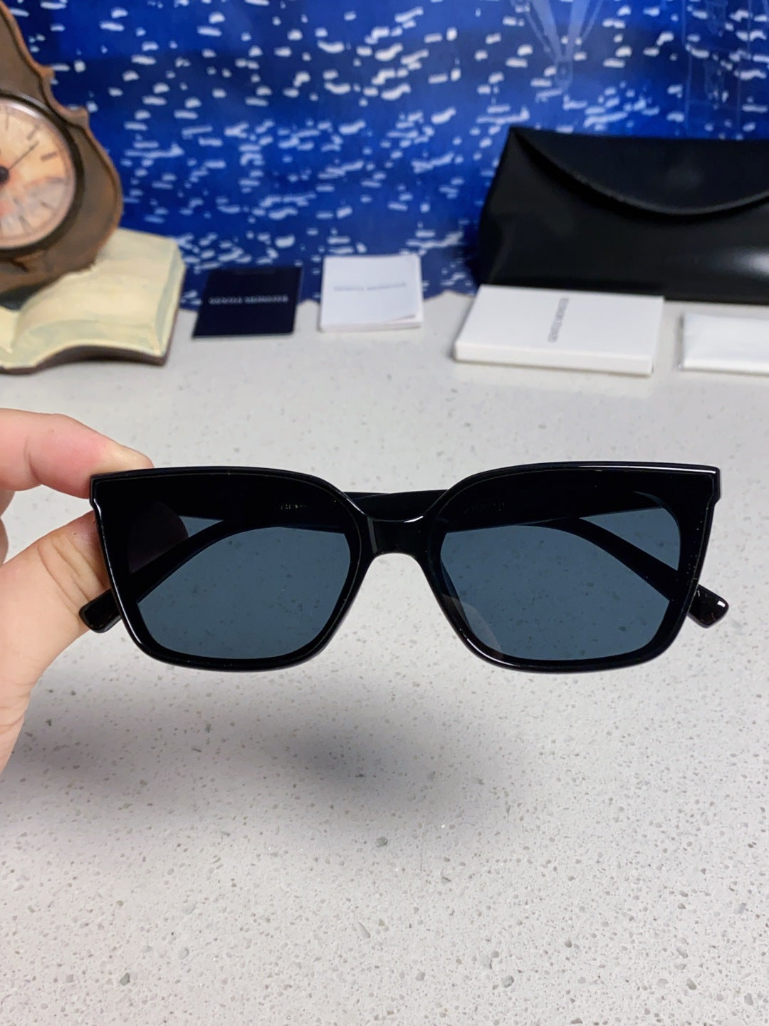 Gentle Monster MONDO Square Black Lens Sunglasses for Men & Women - detail image 4