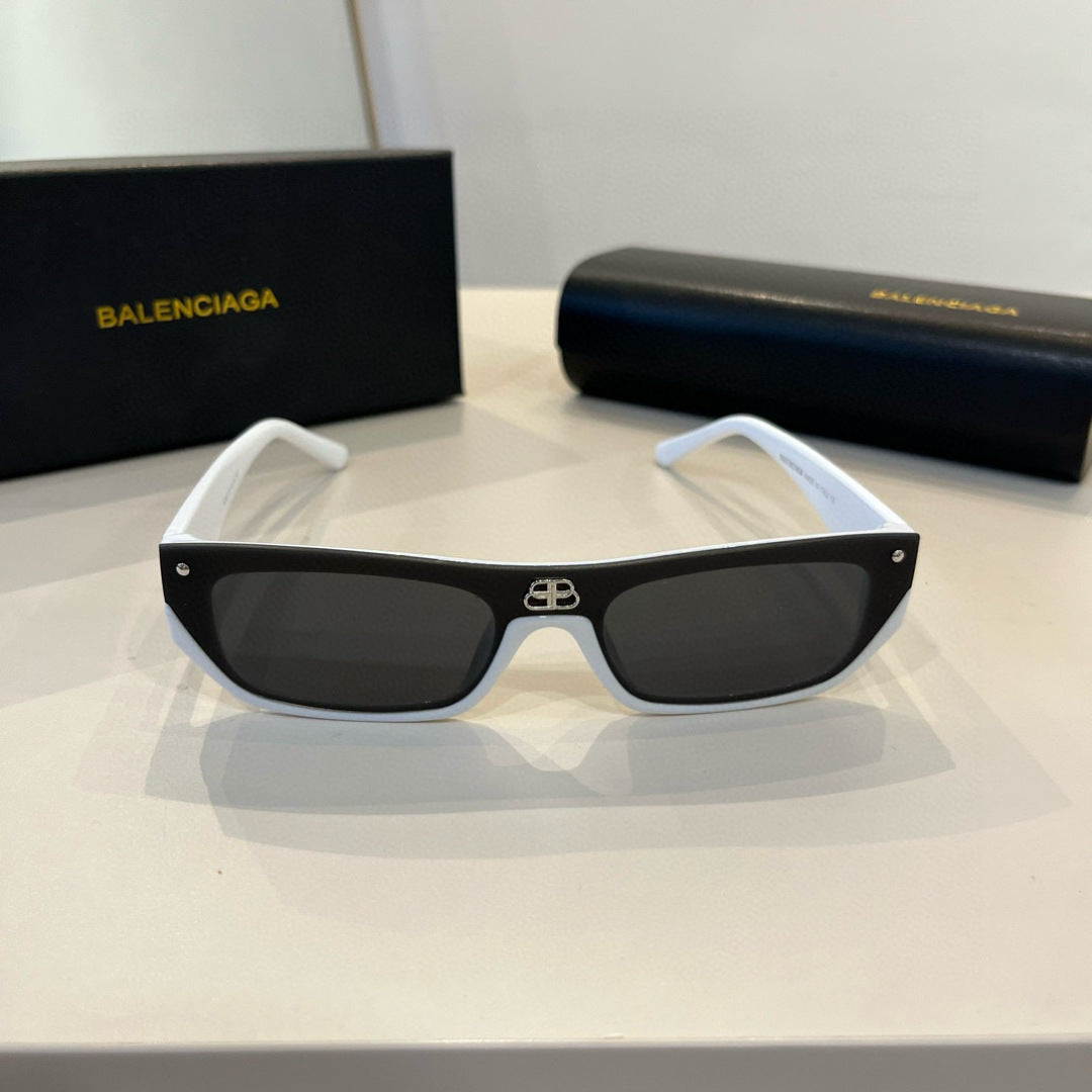 Balenciaga Rectangular Silver Lens Sunglasses for Men & Women - 432549 - detail image 2