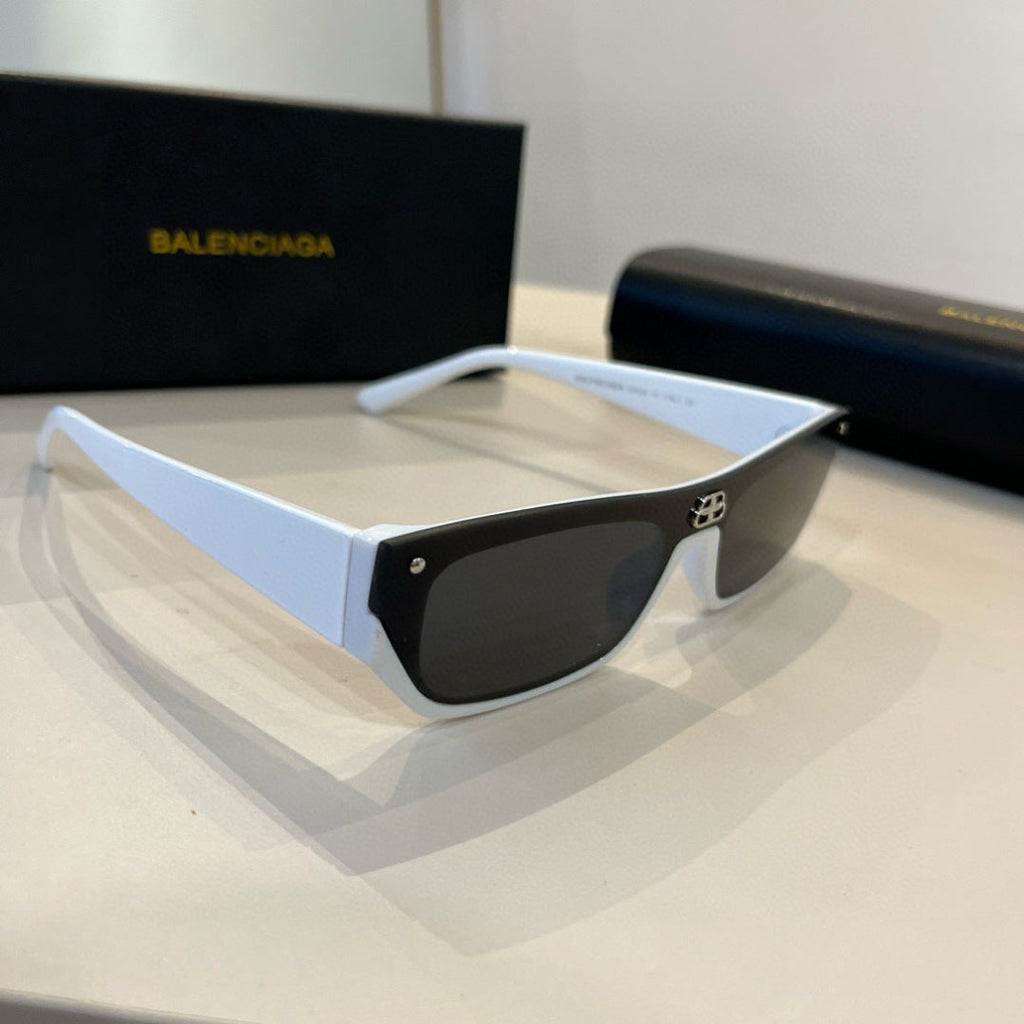 Balenciaga Rectangular Silver Lens Sunglasses for Men & Women - 432549