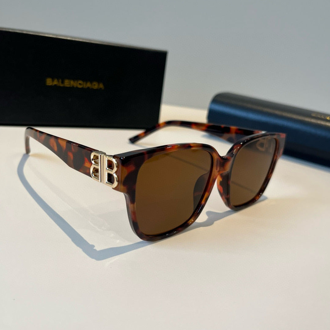 Balenciaga Folding Square Black Lens Sunglasses for Men & Women - 416141