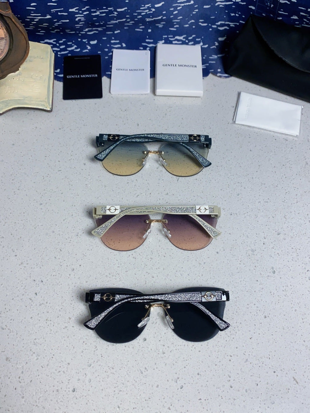 Gentle Monster 8194 Lightweight Rimless Silver Lens Sunglasses for Wo - 372622 - detail image 11