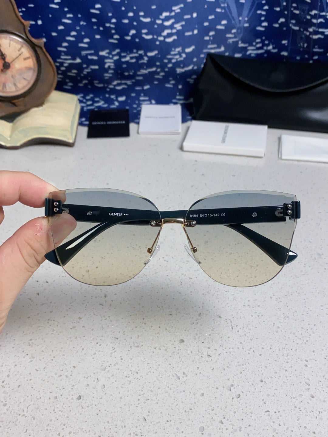 Gentle Monster 8194 Lightweight Rimless Silver Lens Sunglasses for Wo - 935507 - detail image 4
