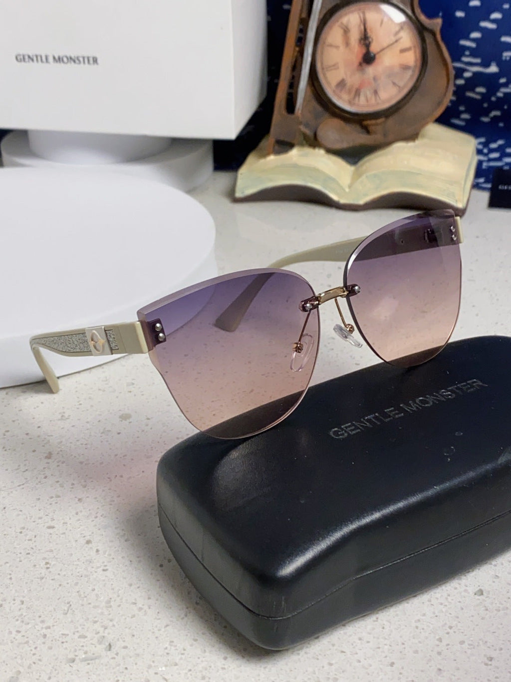 Gentle Monster 8194 Lightweight Rimless Silver Lens Sunglasses for Wo - 935508 - detail image 10