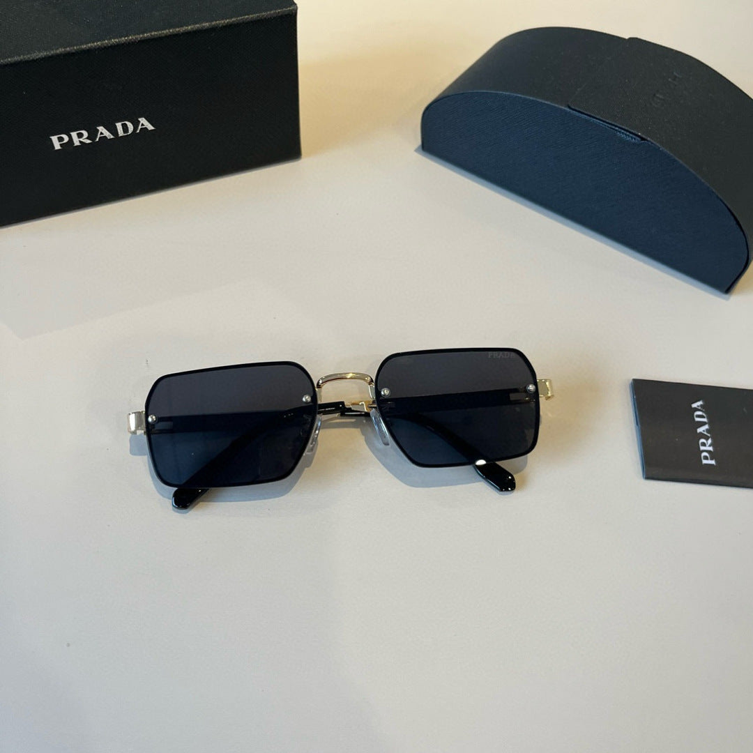 Prada Polarized Fashion Silver Lens Sunglasses for Men - 382718 - detail image 5