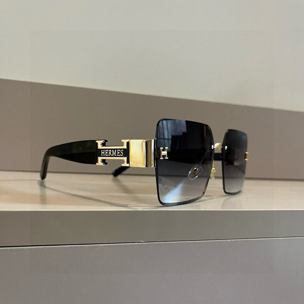 Hermès Oversized Gold Lens Sunglasses for Women - 450025 - detail image 4