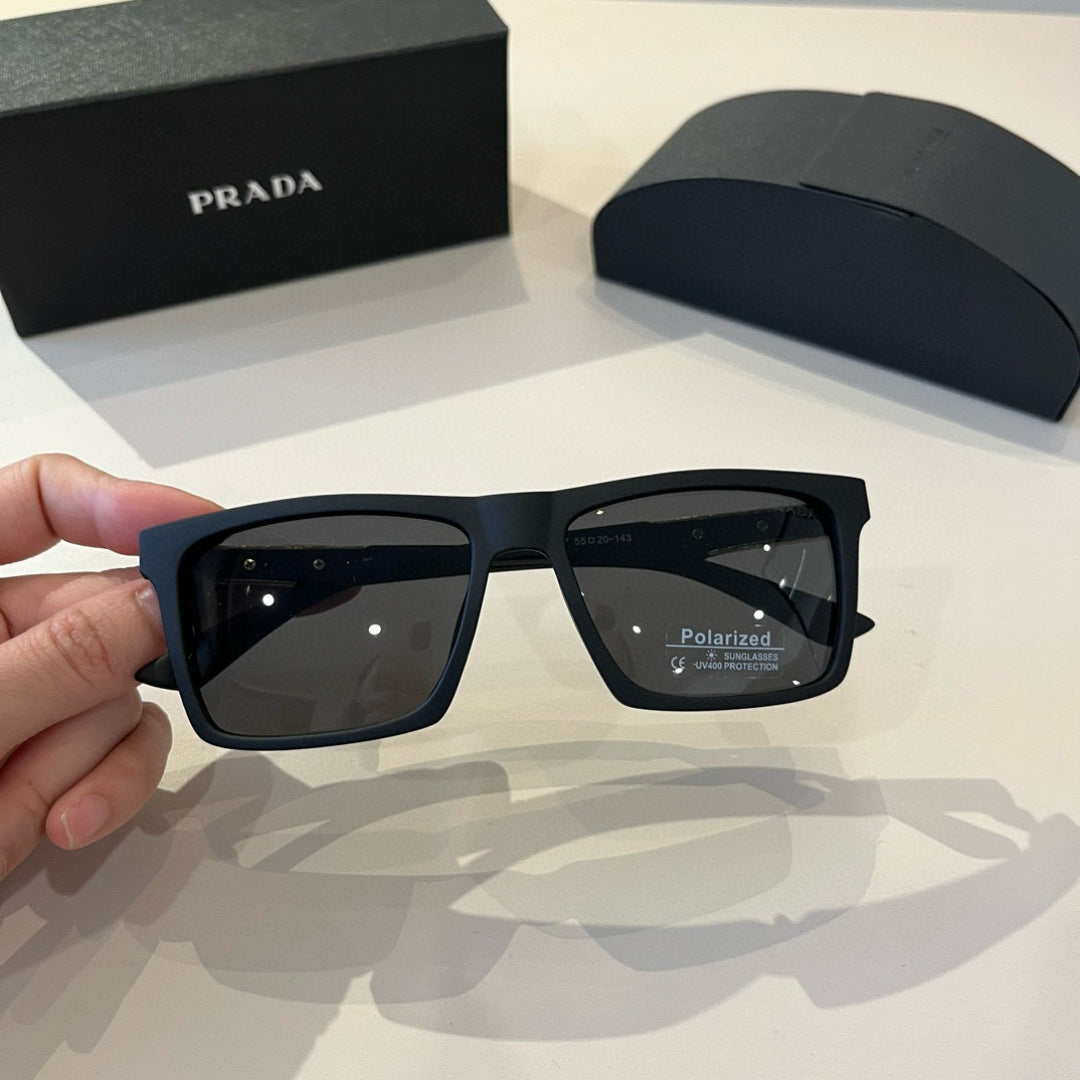 Prada Polarized Fashion Black Lens Sunglasses for Men - 449348 - detail image 4