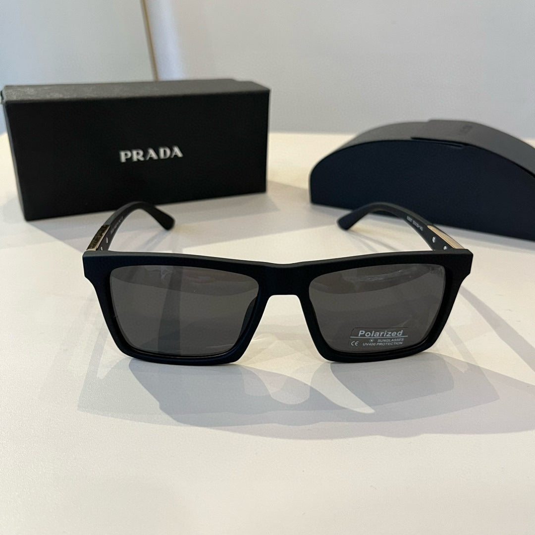 Prada Polarized Fashion Black Lens Sunglasses for Men - 449348 - detail image 2