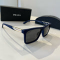 Prada Polarized Fashion Black Lens Sunglasses for Men - 382716