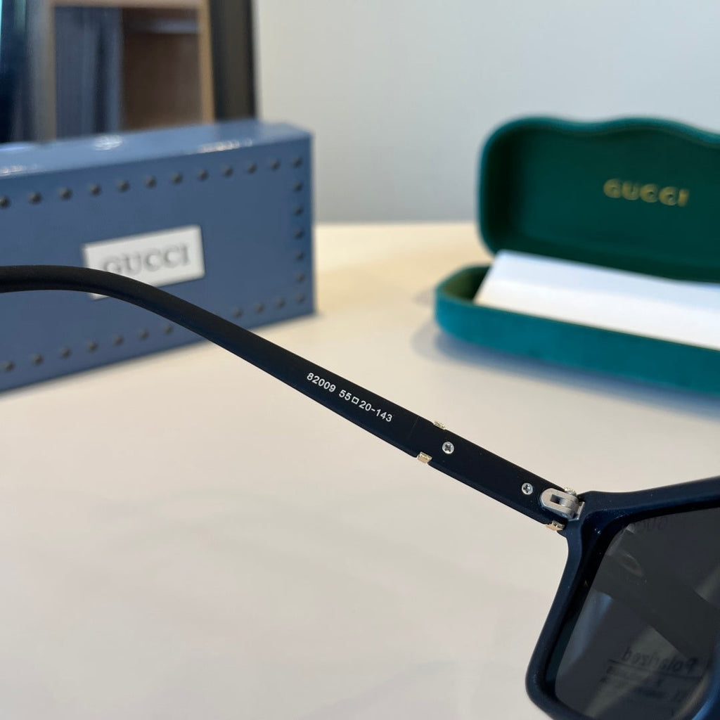 Gucci Metal Aviator Black Lens Sunglasses for Men & Women - 866932 - detail image 6