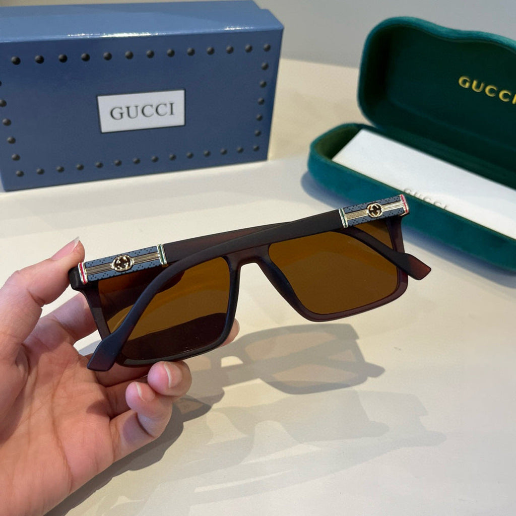 Gucci Metal Aviator Black Lens Sunglasses for Men & Women - 866931 - detail image 10