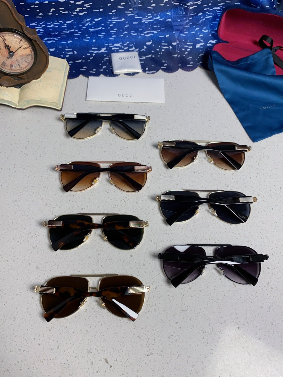 Gucci Aviator Silver Lens Sunglasses for Men & Women - 997533 - detail image 11