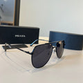 Prada Polarized Fashion Black Lens Sunglasses for Men - 487062