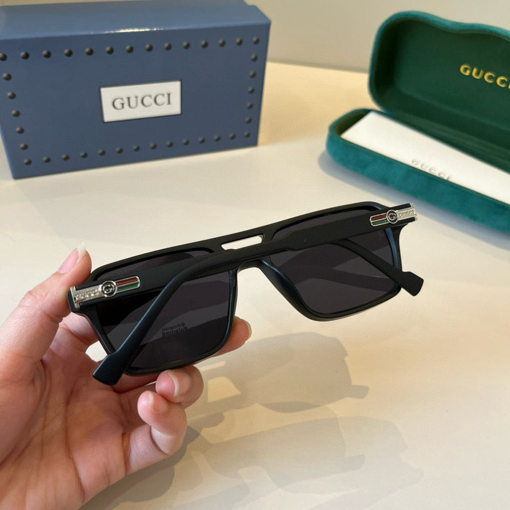 Gucci Oversized Black Lens Sunglasses for Men & Women - 486452 - detail image 9