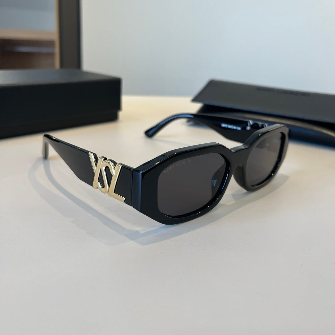 Saint Laurent Fashion Silver Lens Sunglasses for Men & Women - 398782
