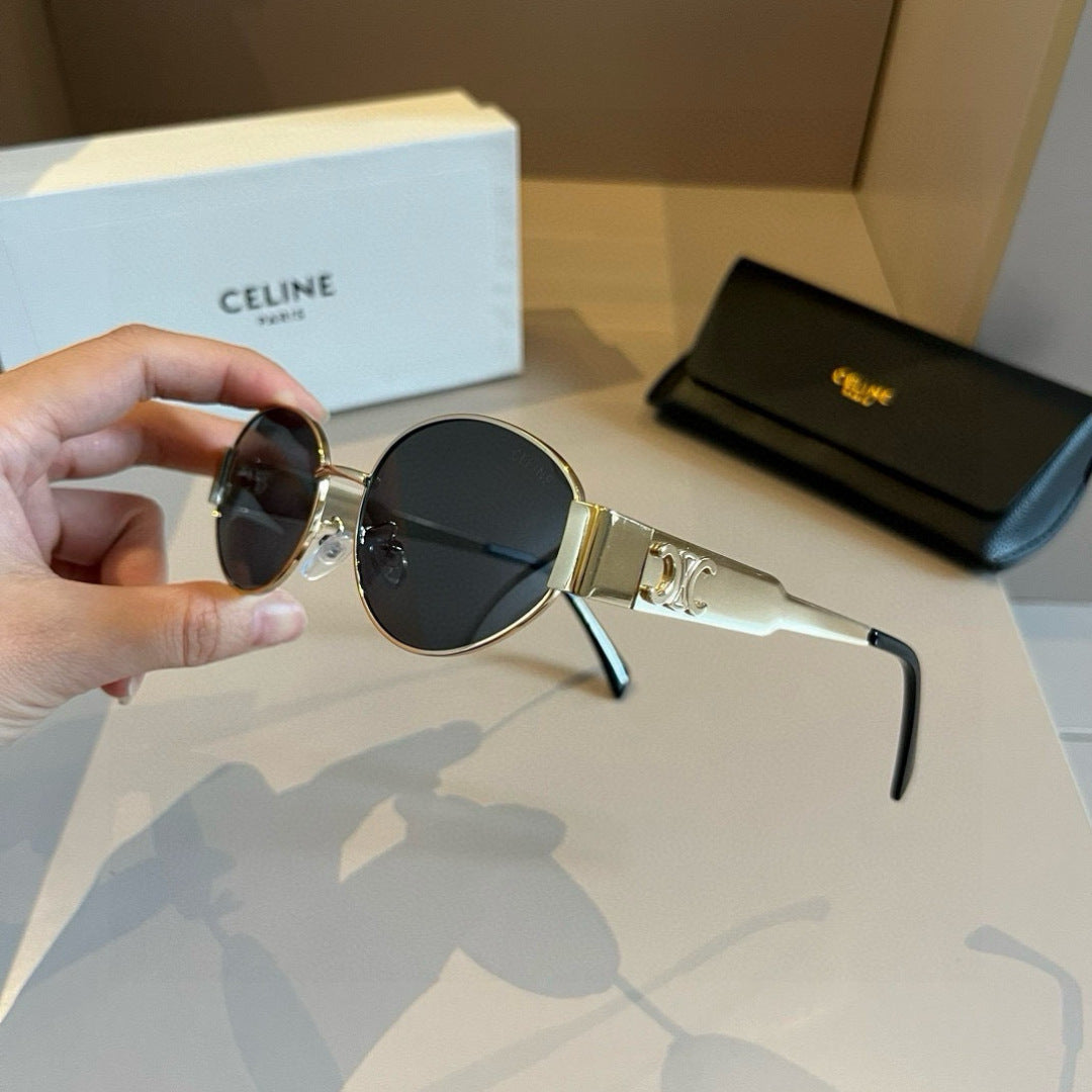 Celine Cat-Eye Gold Lens Sunglasses for Men & Women - 486953 - detail image 3