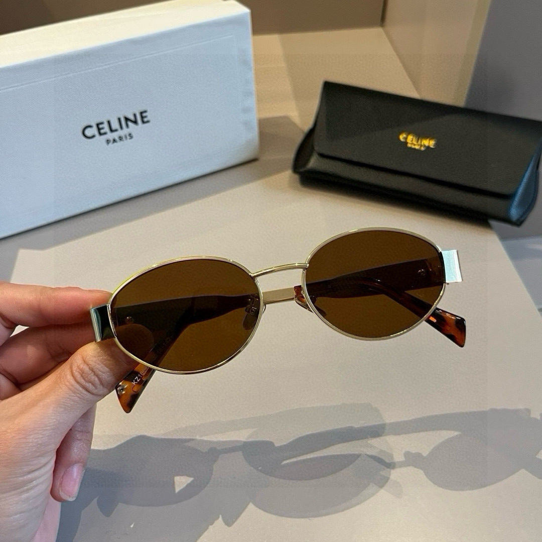Celine Cat-Eye Gold Lens Sunglasses for Men & Women - 431968 - detail image 2