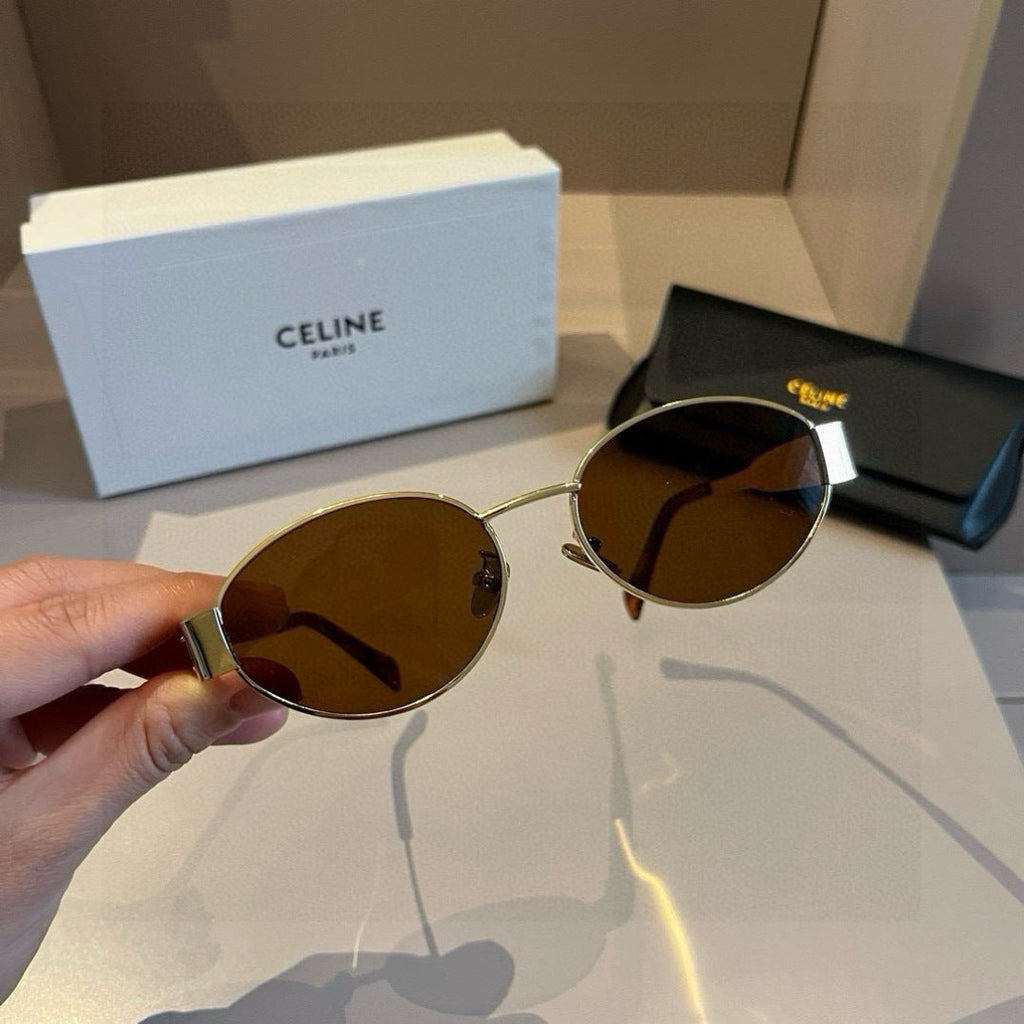 Celine Cat-Eye Gold Lens Sunglasses for Men & Women - 465500 - detail image 7