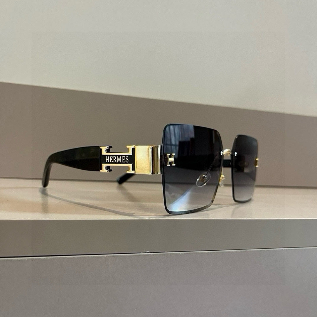 Hermès Oversized Gold Lens Sunglasses for Women - 416531 - detail image 4