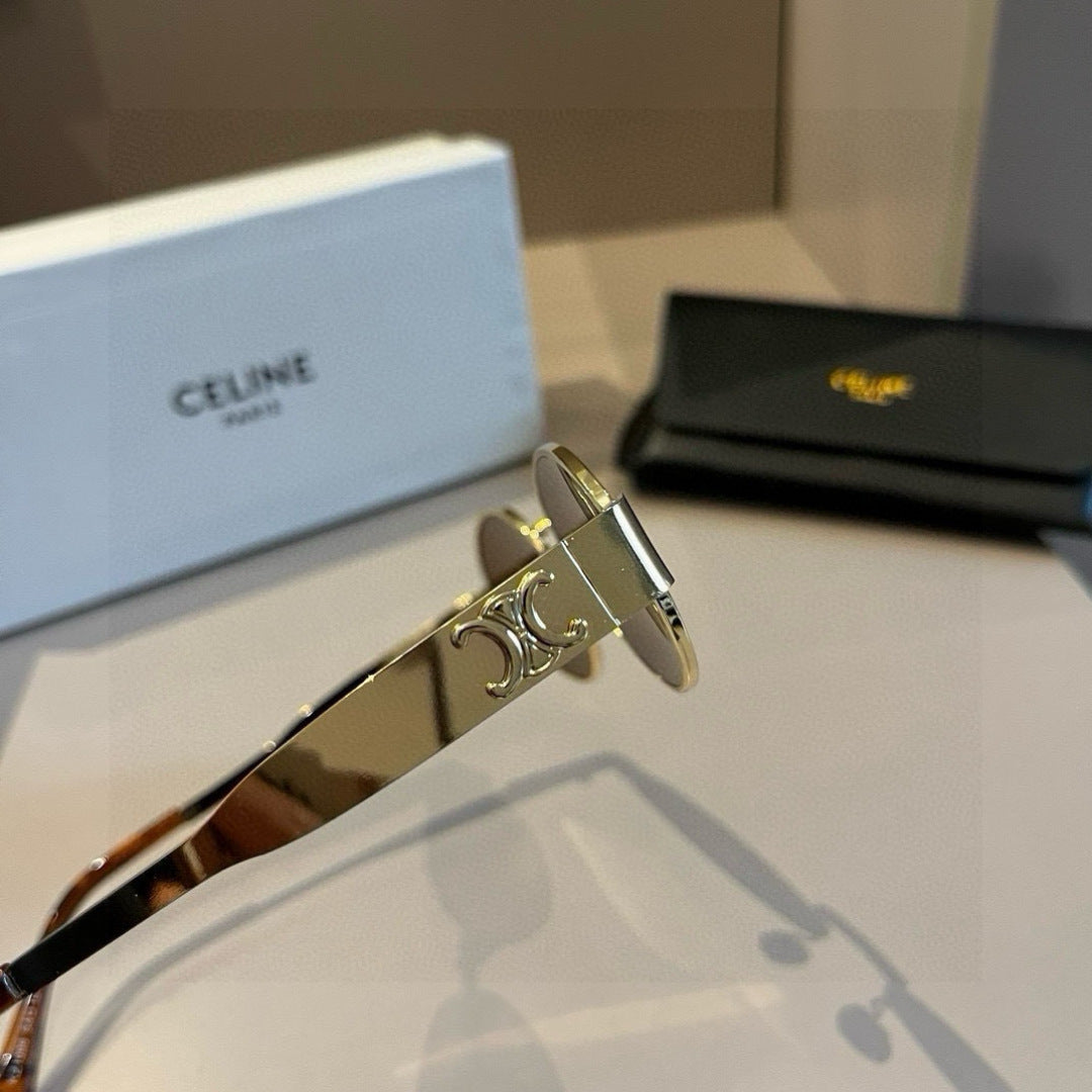 Celine Cat-Eye Gold Lens Sunglasses for Men & Women - 358307 - detail image 4