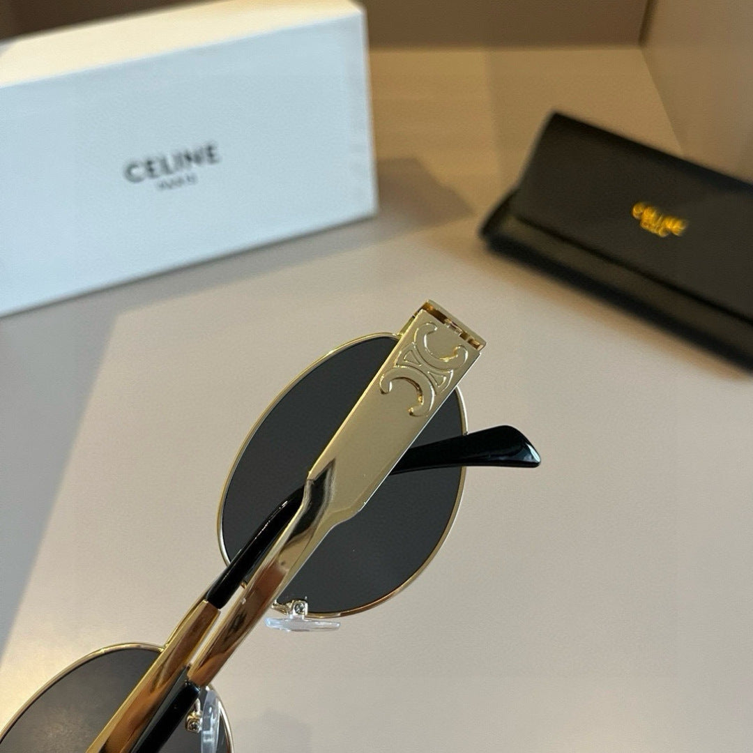 Celine Cat-Eye Gold Lens Sunglasses for Men & Women - 382520 - detail image 6
