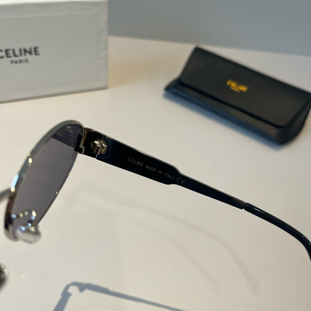 Celine Cat-Eye Silver Lens Sunglasses for Men & Women - 382521 - detail image 7