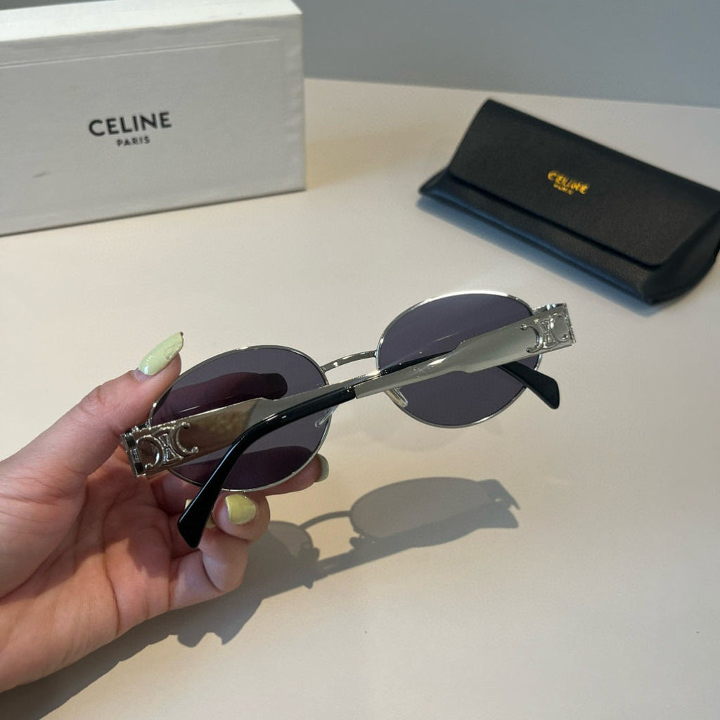 Celine Cat-Eye Silver Lens Sunglasses for Men & Women - 358310 - detail image 6