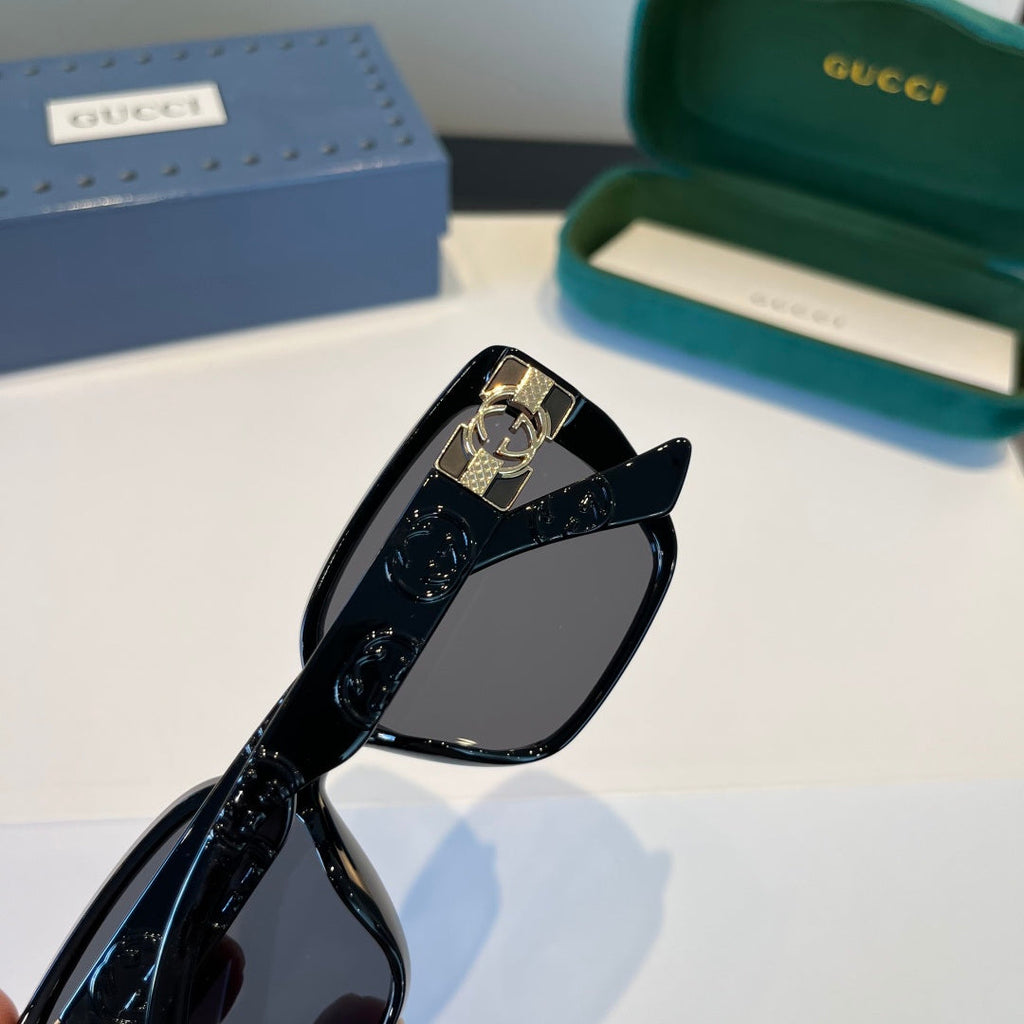 Gucci Oversized Black Lens Sunglasses for Women - 866944 - detail image 8