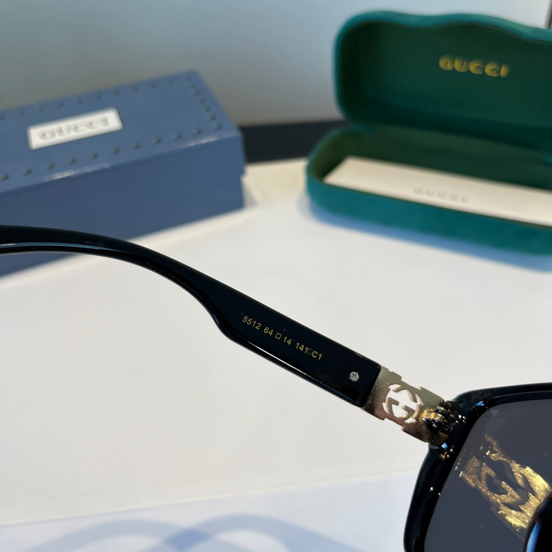 Gucci Oversized Black Lens Sunglasses for Women - 866944 - detail image 6