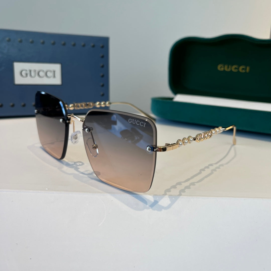 Gucci Oversized Silver Lens Sunglasses for Women - 866911 - detail image 3