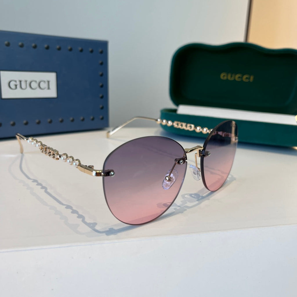 Gucci Oversized Silver Lens Sunglasses for Women - 997566
