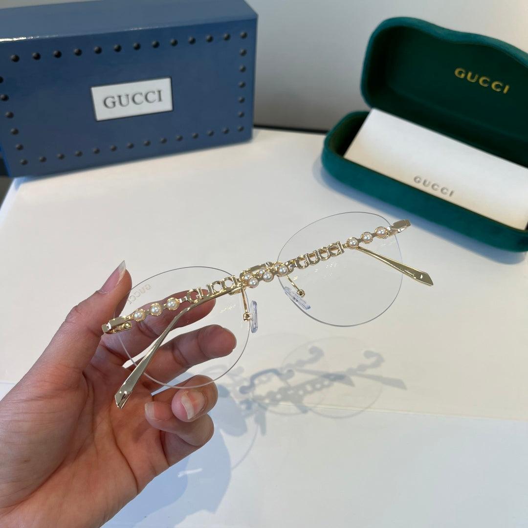 Gucci Oversized Silver Lens Sunglasses for Women - 866915 - detail image 8
