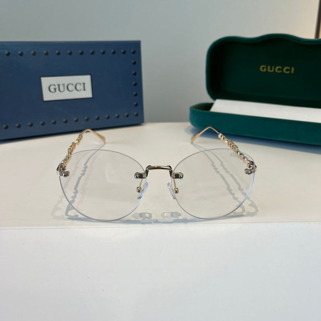 Gucci Oversized Silver Lens Sunglasses for Women - 866915 - detail image 2