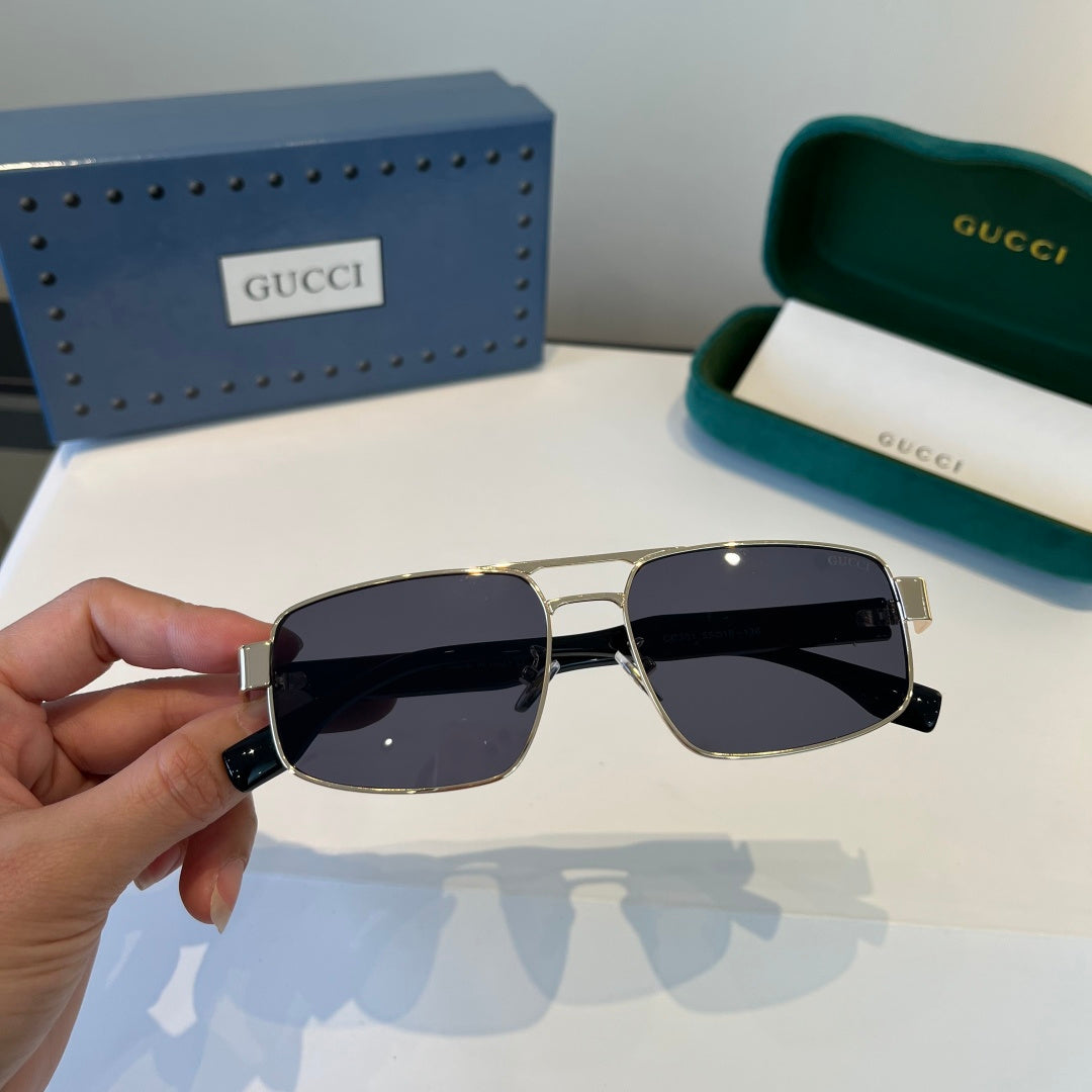 Gucci Oversized Silver Lens Sunglasses for Women - 866918 - detail image 6
