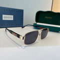 Gucci Oversized Silver Lens Sunglasses for Women - 866918