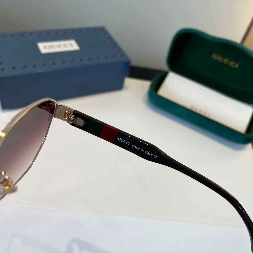 Gucci Oversized Silver Lens Sunglasses for Women - 866924 - detail image 4