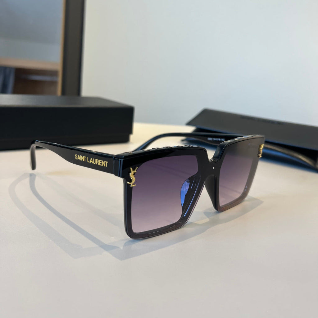 Saint Laurent Fashion Black Lens Sunglasses for Men & Women - 398781