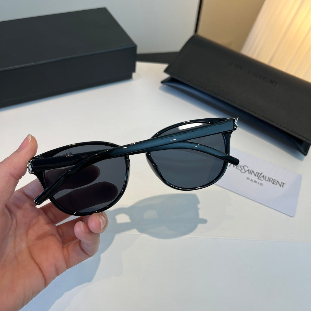 Saint Laurent Oversized Blue Lens Sunglasses for Men & Women - 998011 - detail image 5