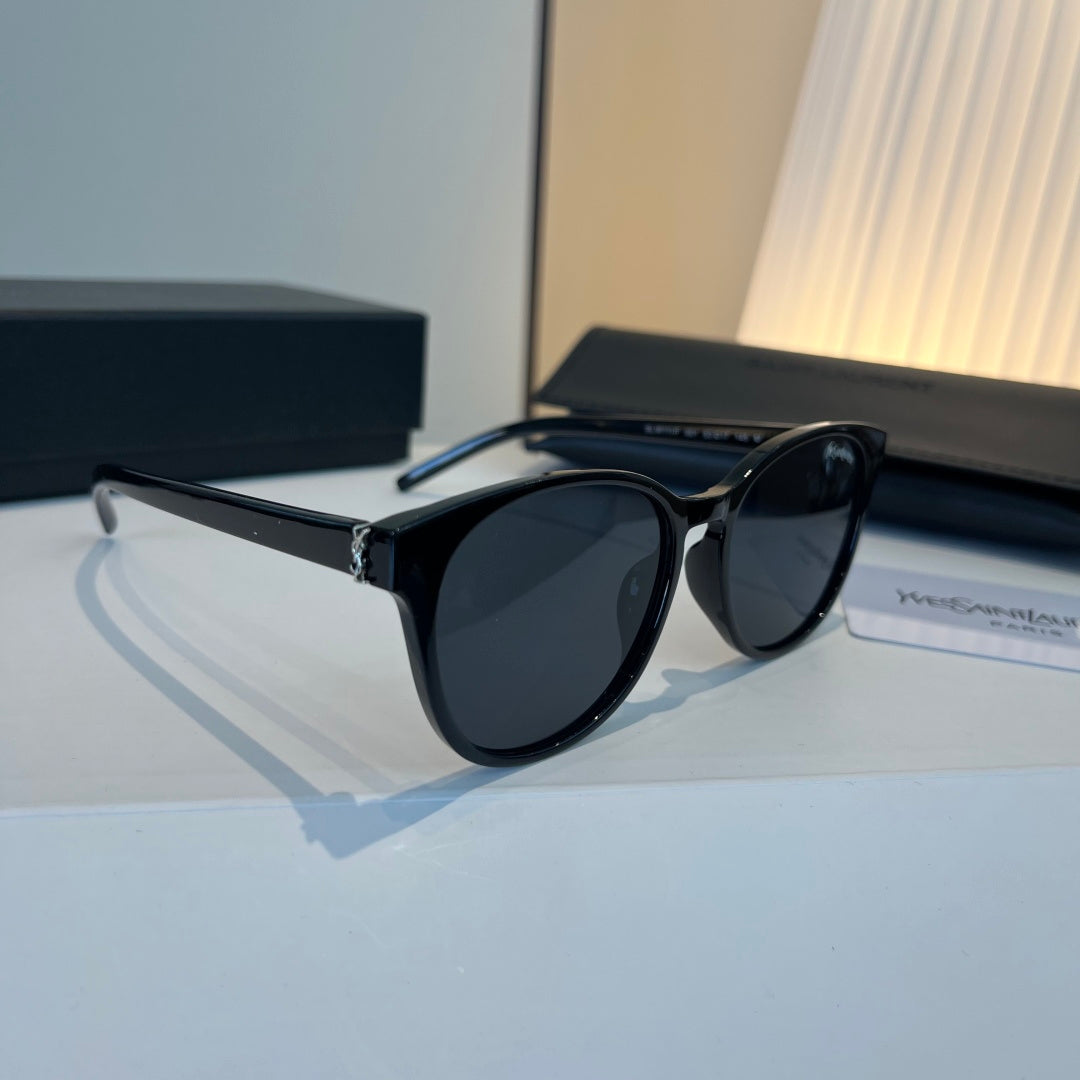 Saint Laurent Oversized Blue Lens Sunglasses for Men & Women - 398779