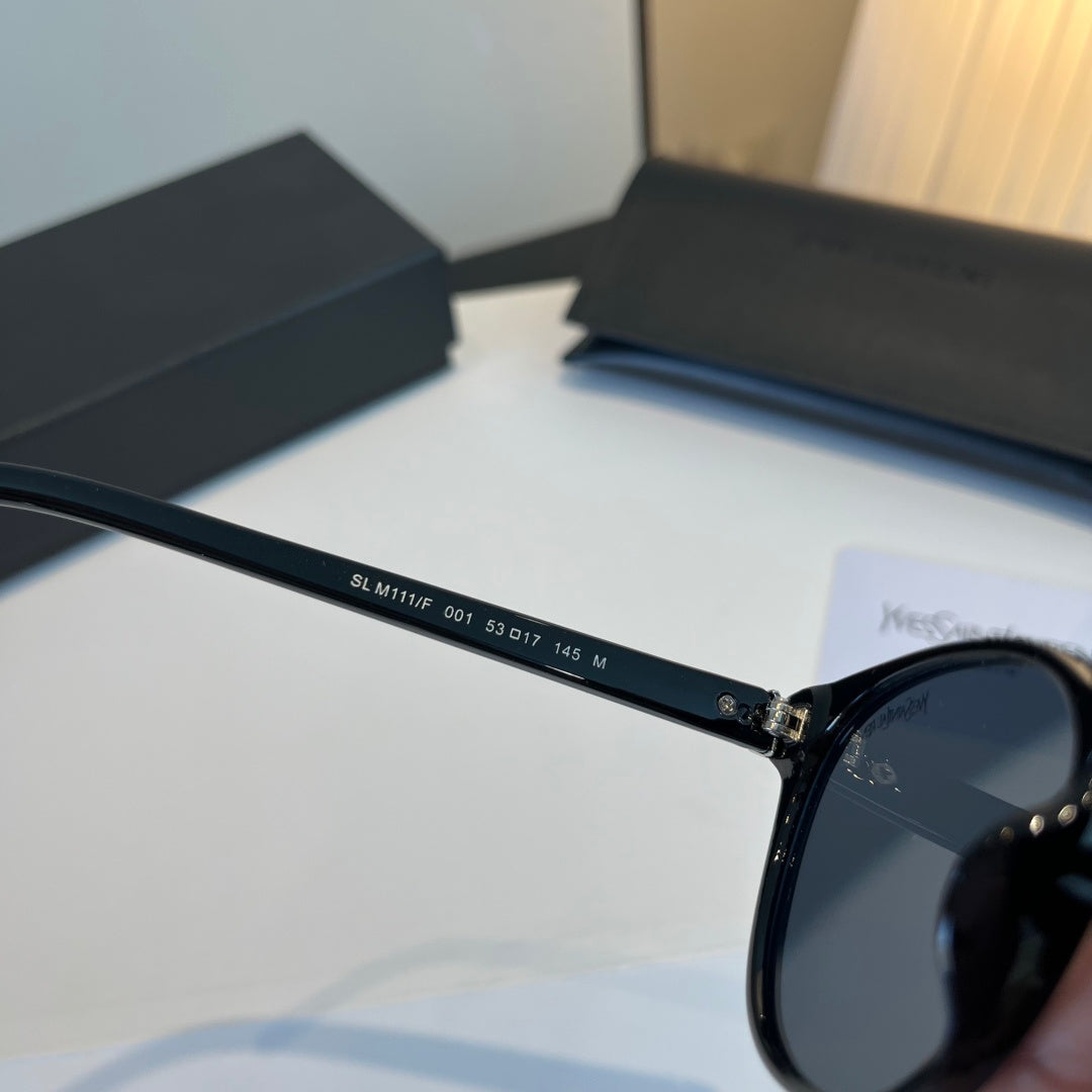 Saint Laurent Oversized Blue Lens Sunglasses for Men & Women - detail image 7