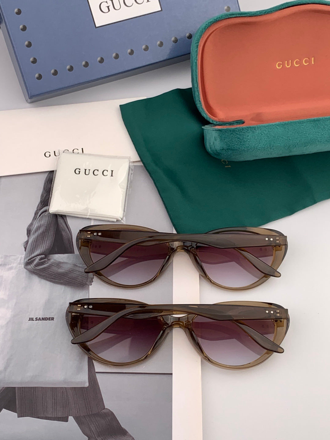 Gucci G65504 Polarized Fashion Gold Lens Sunglasses for Men & Women - 934069 - detail image 6