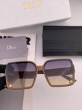 Dior CD1277 Polarized Square Red Lens Sunglasses for Women - 934548