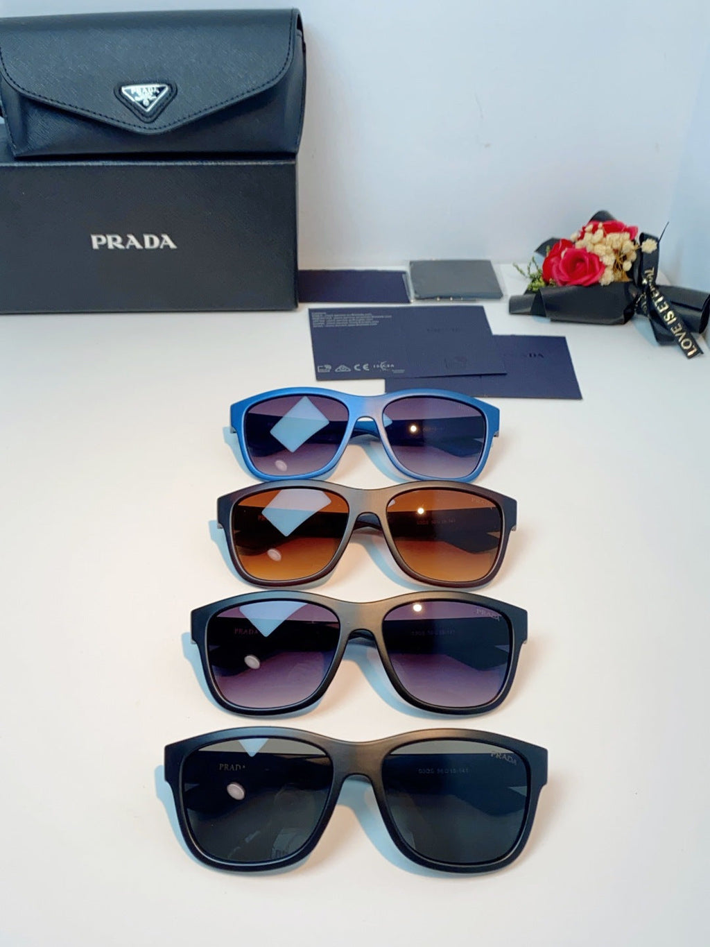 Prada Cat-Eye Gray Lens Sunglasses for Men & Women - 487014 - detail image 12